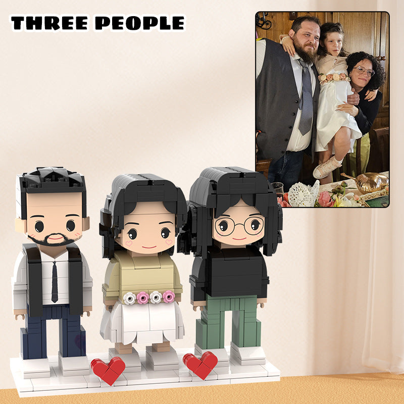 Custom Photo Building Block Couple Turn Your Photo into a Block Figure Gift