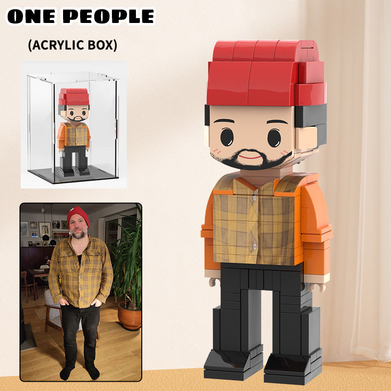 Custom Photo Building Block Couple Turn Your Photo into a Block Figure Gift