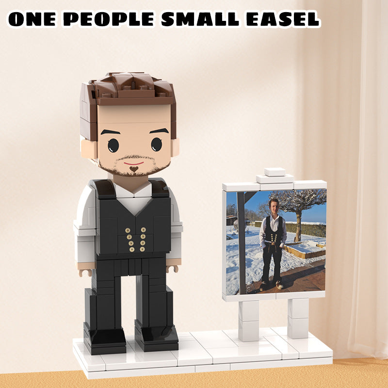 Custom Photo Building Block Couple Turn Your Photo into a Block Figure Gift