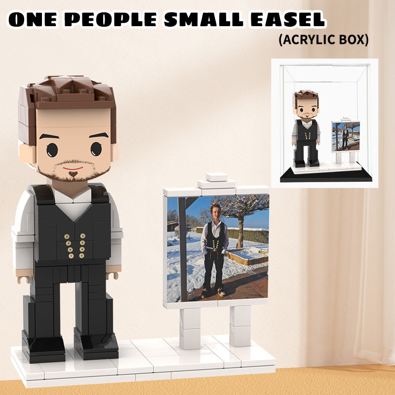 Custom Photo Building Block Couple Turn Your Photo into a Block Figure Gift