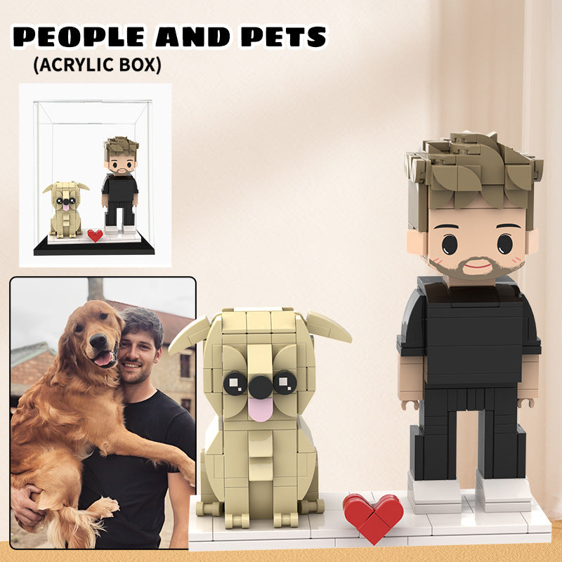 Custom Photo Building Block Couple Turn Your Photo into a Block Figure Gift