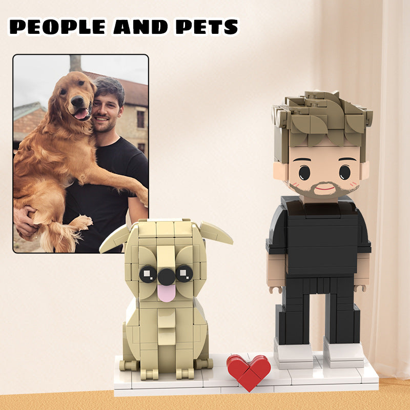 Custom Photo Building Block Couple Turn Your Photo into a Block Figure Gift